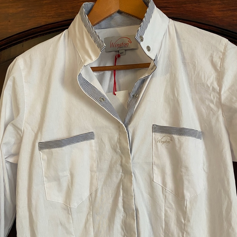 NWT Winston Equestrian Vienna Show Shirt 40T - Picture 3 of 11